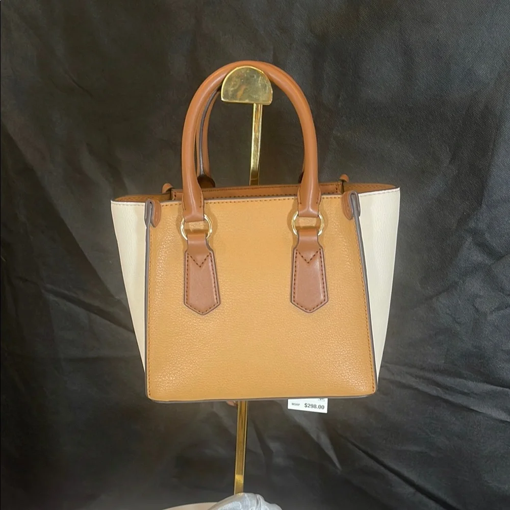 Michael Kors Tan and White Women's Bag - Picture 6 of 10